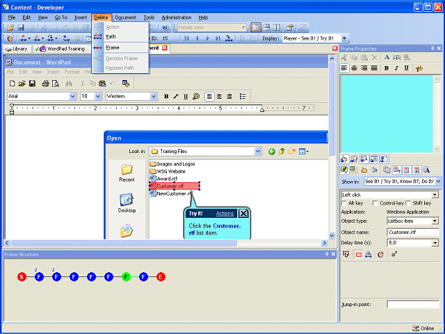 Screen image of this step