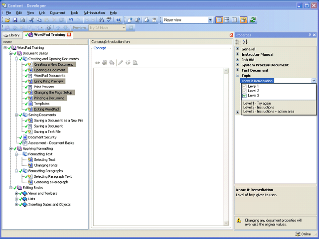 Screen image of this step