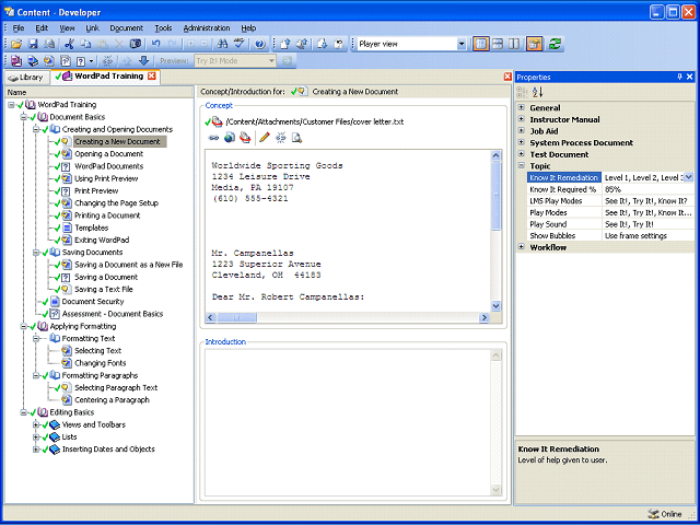 Screen image of this step