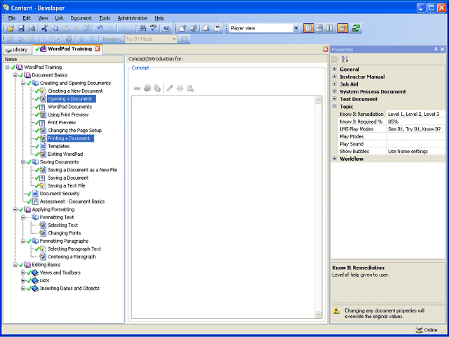 Screen image of this step