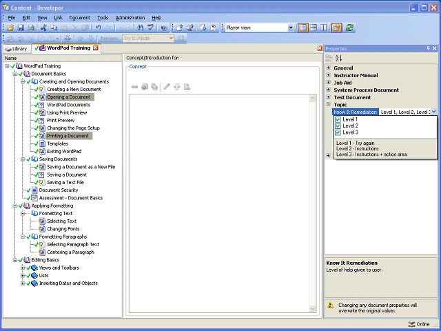 Screen image of this step