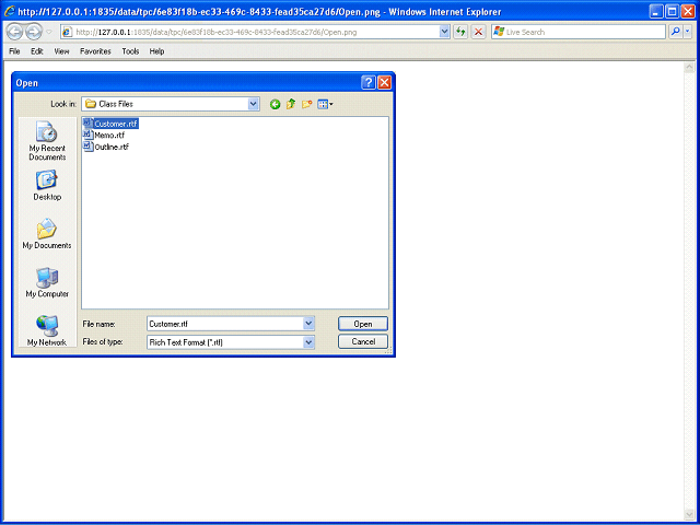 Screen image of this step