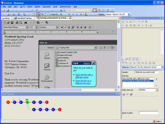 Screen image of this step