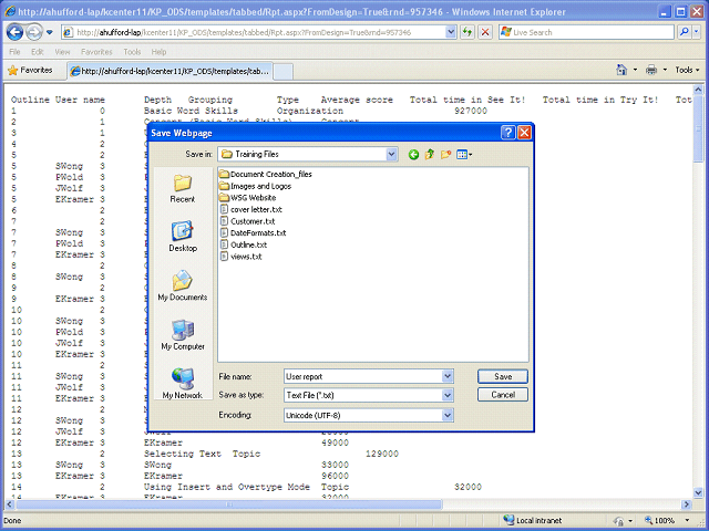 Screen image of this step