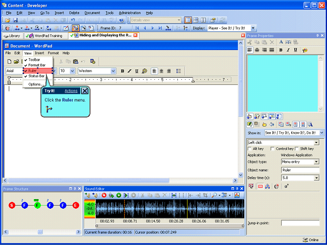 Screen image of this step