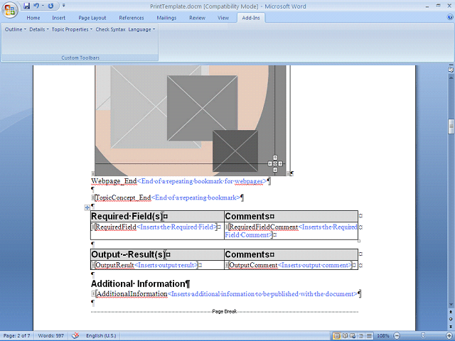 Screen image of this step