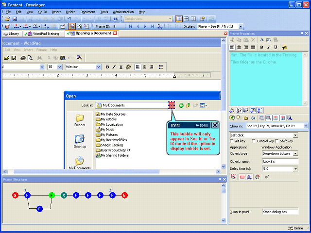Screen image of this step