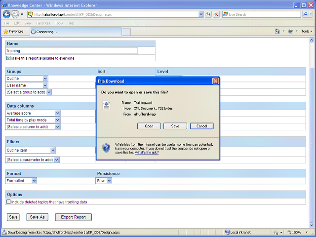 Screen image of this step
