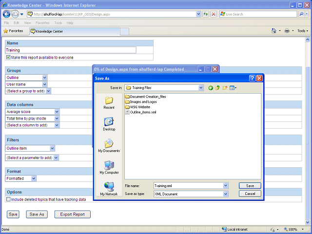 Screen image of this step