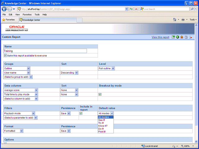 Screen image of this step