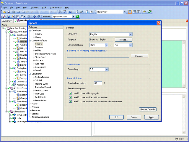 Screen image of this step