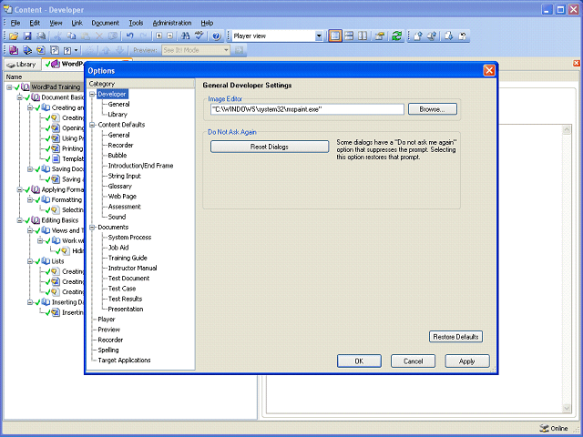 Screen image of this step