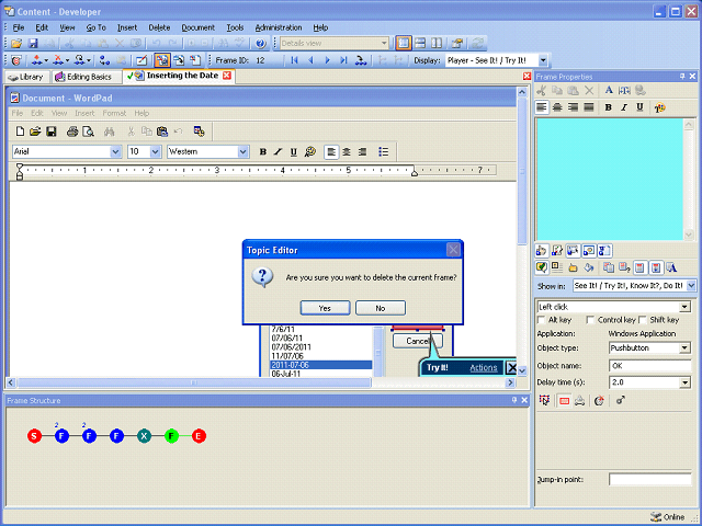 Screen image of this step