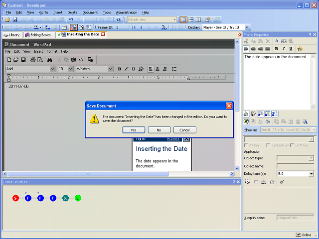 Screen image of this step