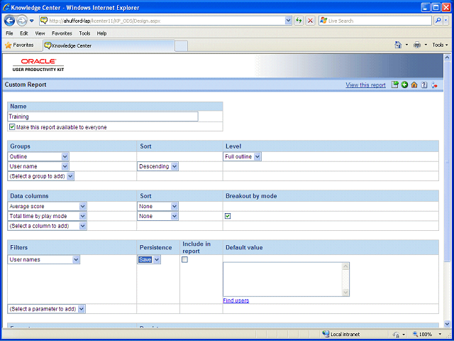 Screen image of this step