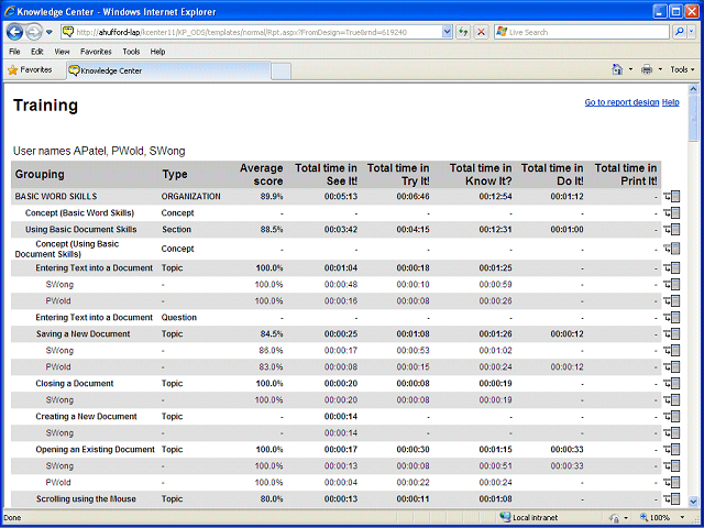 Screen image of this step