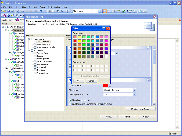 Screen image of this step
