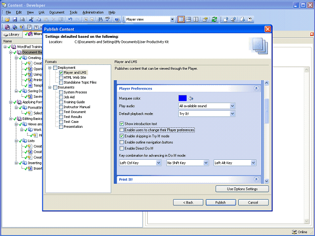 Screen image of this step