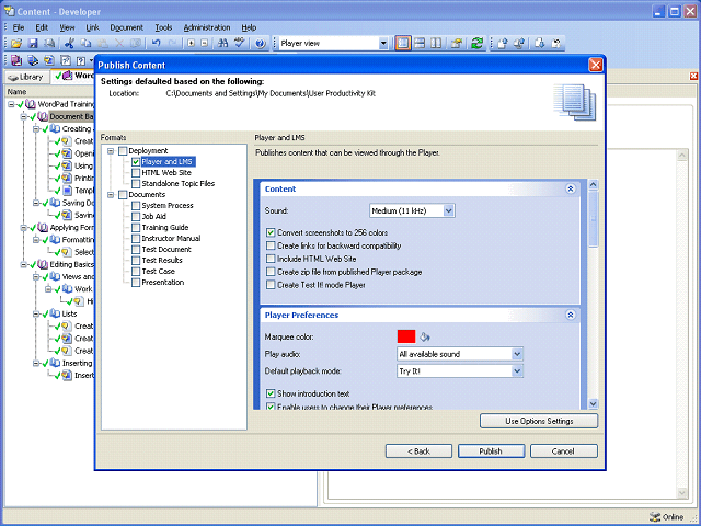 Screen image of this step