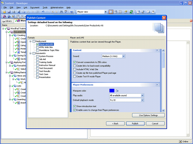 Screen image of this step