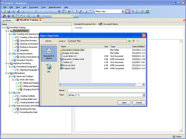 Screen image of this step