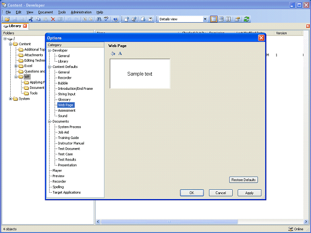 Screen image of this step