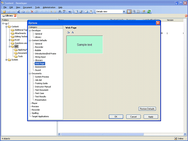 Screen image of this step