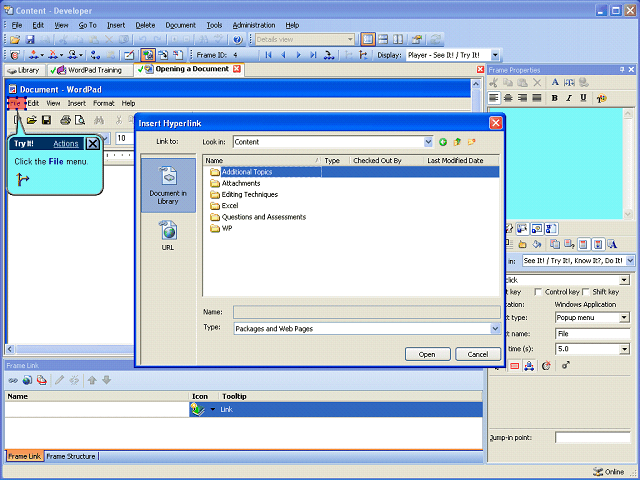 Screen image of this step