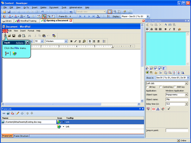 Screen image of this step