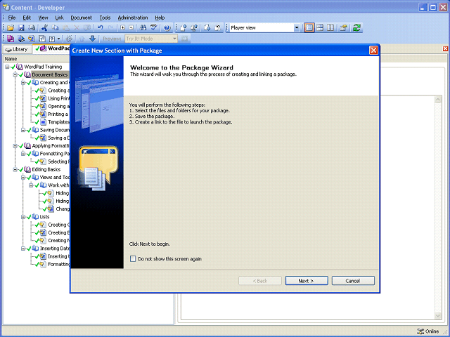 Screen image of this step