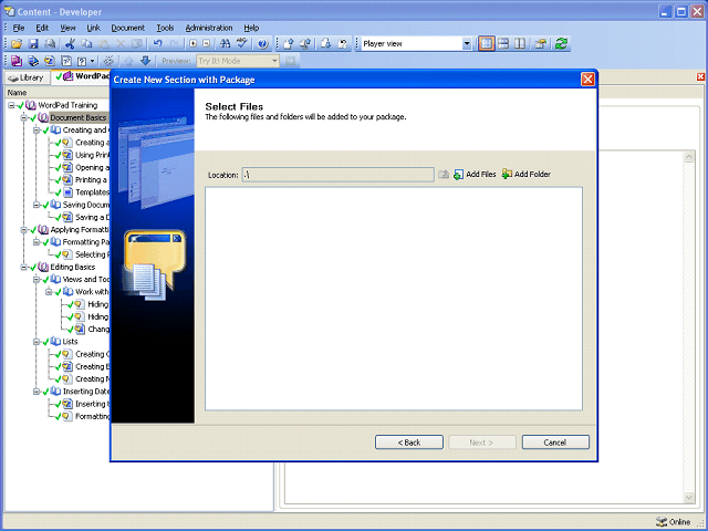 Screen image of this step