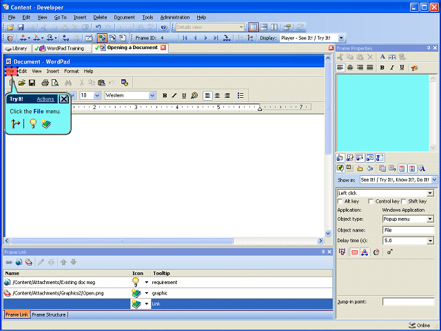 Screen image of this step