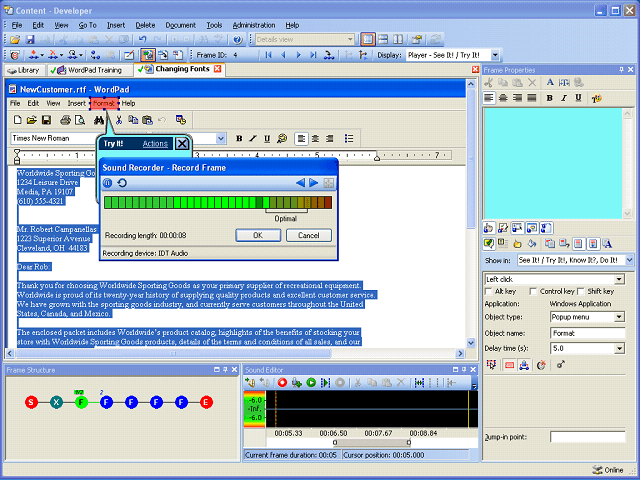 Screen image of this step