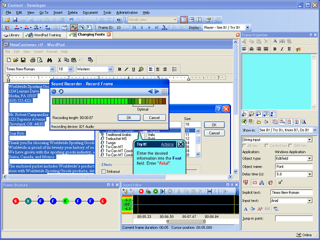 Screen image of this step