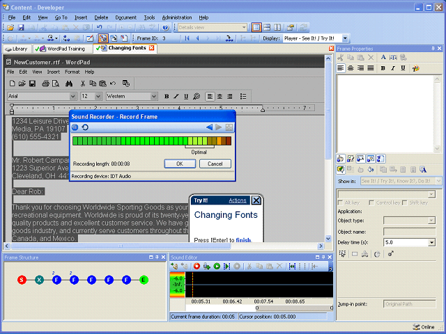 Screen image of this step