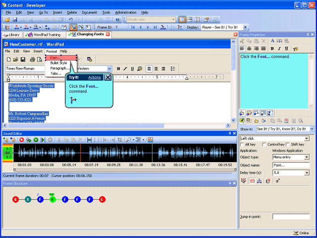 Screen image of this step