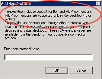 Screenshot showing the Add New Protocol screen.
