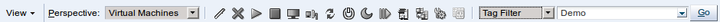The Tag Filter within the Toolbar.