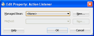 Edit Property Dialog for Action Listener