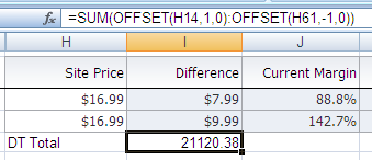 Runtime View of Excel Formula in Integrated Excel Workbook