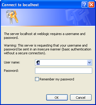 Dialog to verify End User’s Credentials