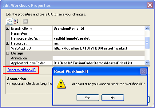 Reset Workbook ID Dialog