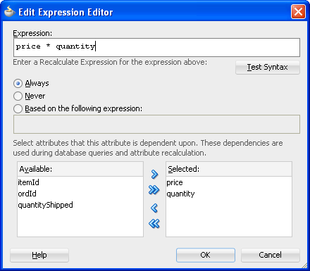 expression for price times quantity