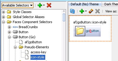 Button (Go) Component with Modified Selectors