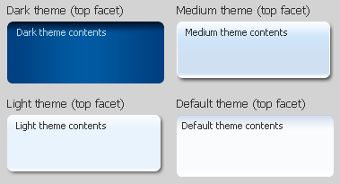 Default Appearance of Themes