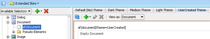 Visual Editor Theme Tabs