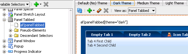 Dark Theme in Visual Editor