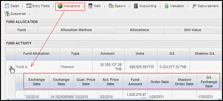 Fund Exchange information
