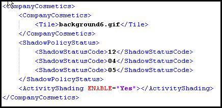 CompanyCosmetics XML example