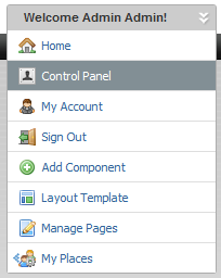 Studio Dock menu